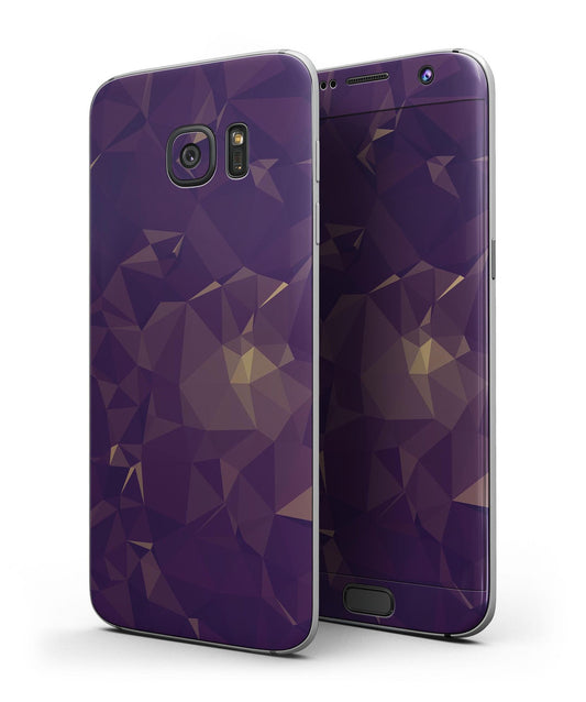 Abstract Purple and Gold Geometric Shapes - Full Body Skin-Kit