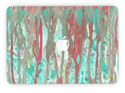 Abstract Wet Paint Mint Rustic - MacBook Pro with Retina Display
