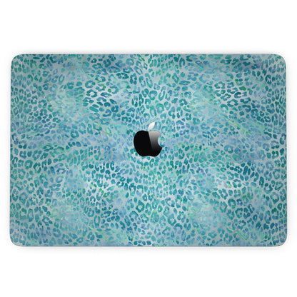 Aqua Watercolor Leopard Pattern - 13" MacBook Pro without Touch Bar